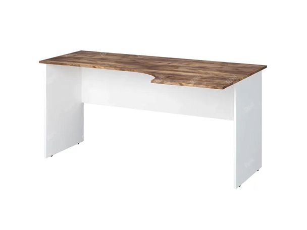 TANDEM RTD014-160R-SH Стол эргономичный правый 1600х900х750 Таксония шоколадная/Белый - Вид 1