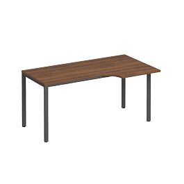 Стол эргономичный правый на металлокаркасе МП2 Формула МП2 К 196 орех французский / антрацит - Фото предпросмотра