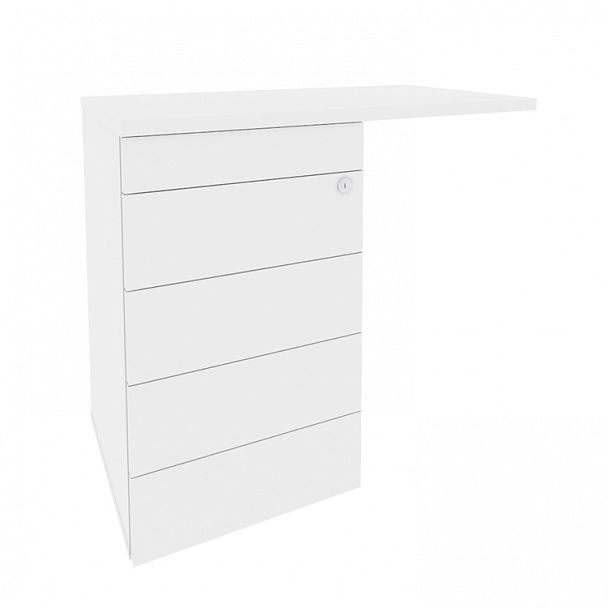 Тумба "Onix" O.TPU-4 TIP белый - Вид 1