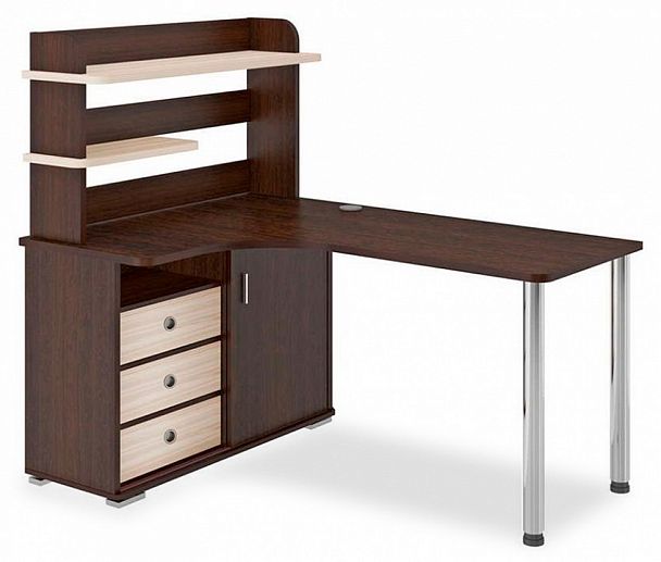 Стол компьютерный Домино СР-165М Венге/Карамель левый - Вид 1