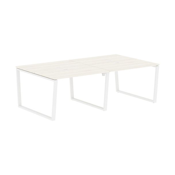 Стол 4-х местный EVWST 2313 Ясень Траун/Белый 2326х1346х750 EDIS - Вид 1