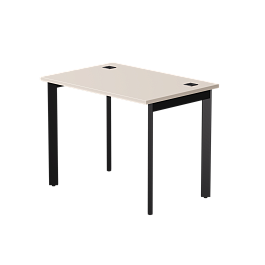 Стол прямой Everprof EVO на металлокаркасе 980х670х755 мм опоры 45гр Кашемир/Черный - Фото предпросмотра