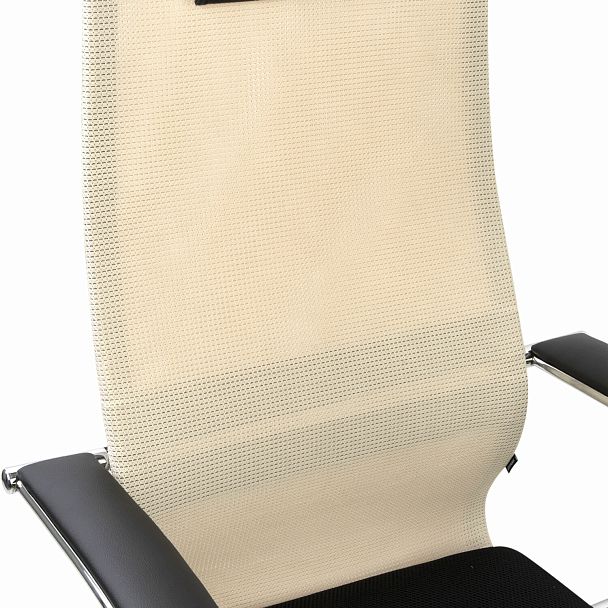 Кресло офисное BRABIX PREMIUM "Ultimate EX-800" хром, плотная двойная сетка Х2, черное/бежевое, 532913 - Вид 11