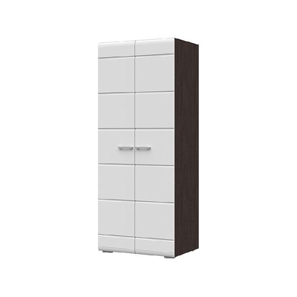 Вегас Шкаф 2-х ств 800*2000*570 венге/белый глянец - Вид 1