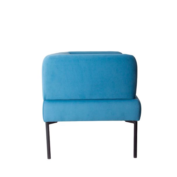 Диван Garda, велюр Velutto 47, ножки металл черный муар - Вид 5