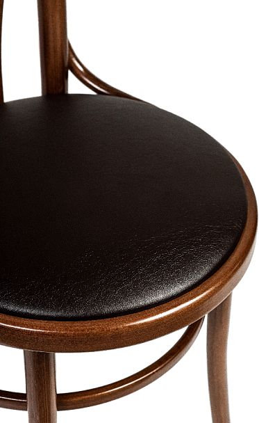 Стул деревянный венский Ослав светлый орех/коричневая экокожа - Вид 8