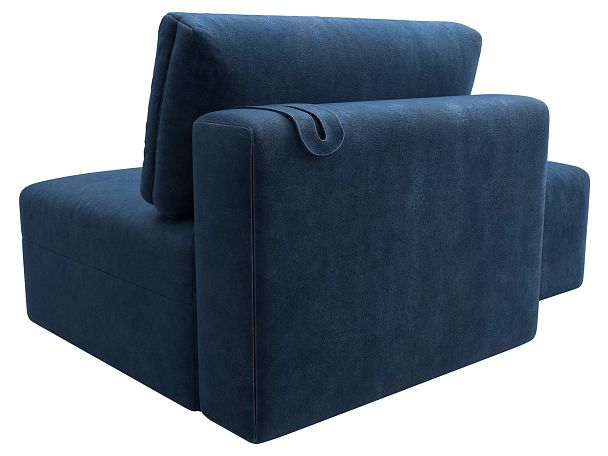 Модули диван и пуф Лига-060 НПБ Велюр синий - Вид 5