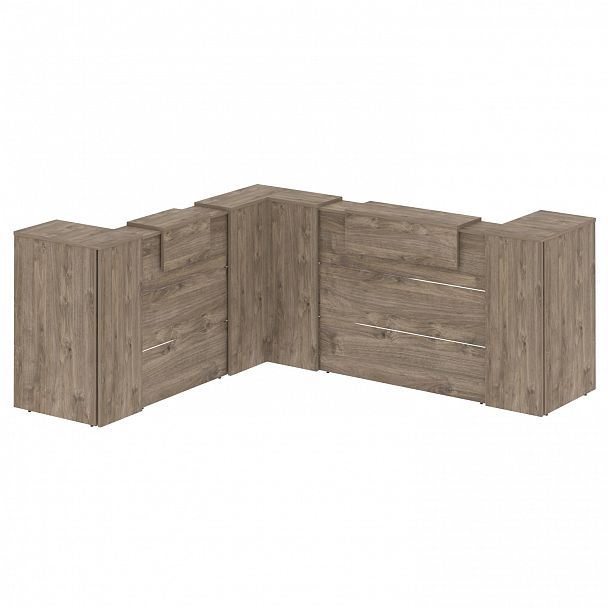 Ресепшн Г-образный "Onix" O.R-K-33 тиквуд темный - Вид 2