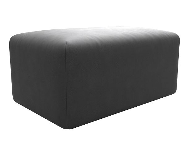 Модуль пуф Лига-060 НПБ Искусственная замша серый - Вид 4