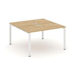 Стайл Проджект Рабочая станция 2-х сторон. SN-6P.DRS-001 Тиквуд Светлый/Металл Белый 980*1232*750 - Фото предпросмотра