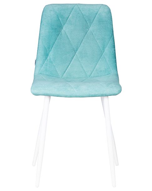 Стул обеденный DOBRIN CHILLY ROMBO (Тиффани Simple 51, основание белый) - Вид 6