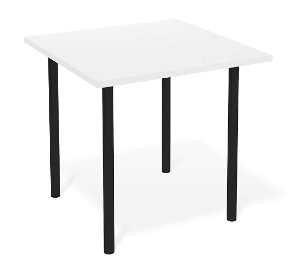 Стол Sheffilton SHT-TU66/TT 80/80 ЛДСП черный/белый снег - Вид 2