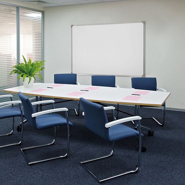 Доска магнитно-маркерная 90х120 см, металлическая рамка, STAFF ECO, 238138 - Вид 4