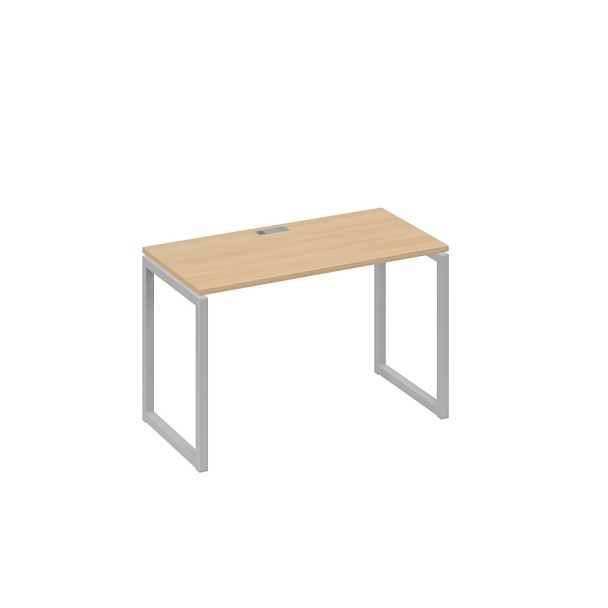 Стол письменный на металлокаркасе QUATTRO A4 А4 Б4 003 БП натуральный дуб / металлокаркас серый - Вид 1
