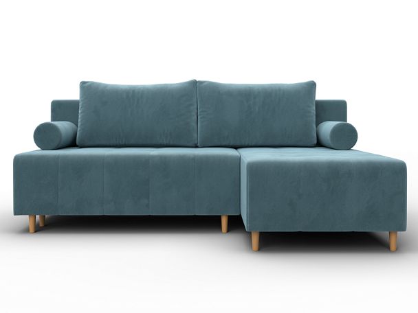 Диван угловой Лига-102 угол универсальный Велюр бирюзовый - Вид 2