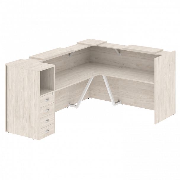 Ресепшн Г-образный "Onix" O.R-K-27 денвер светлый - Вид 1