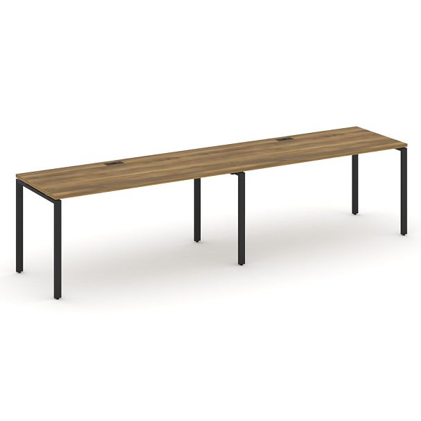 Concept Рабочая станция 2 места CN.ORS-004 Сандал Янтарный/Металл Черный 3160*720*750 - Вид 1