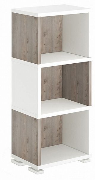 Стеллаж-колонка Домино СБ-15/3 Белый/Нельсон - Вид 1