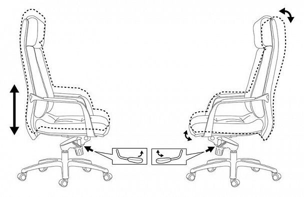 Кресло руководителя "Dao" black - Вид 6