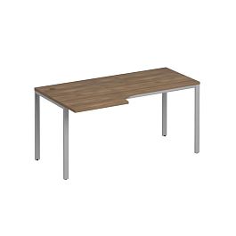 Стол эргономичный левый на металлокаркасе МП2 Формула МП2 К 197 дуб шамони темный / серый - Фото предпросмотра
