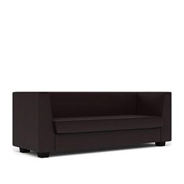 Диван 3-местный Миларго экокожа темно-коричневая CN1113 - Фото предпросмотра