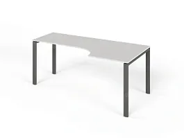 ЛАЙТ / LIGHT RLG016-16x9R Угловой стол 180x90x75 Белый - Фото предпросмотра