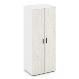 Стайл Проджект Гардероб широкий глубокий SN.GB.E-004 Белый/Белый/Дуб Наварра/Черный Ручки 796*600*19 - Фото предпросмотра