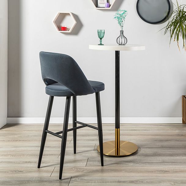 Стул Бар.Lars Diag grey/черный - Вид 10