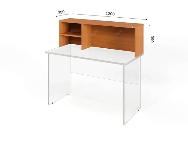 ЛАЙТ / LIGHT RLG061 Настольная полка 120x28x39 Вишня - Вид 2