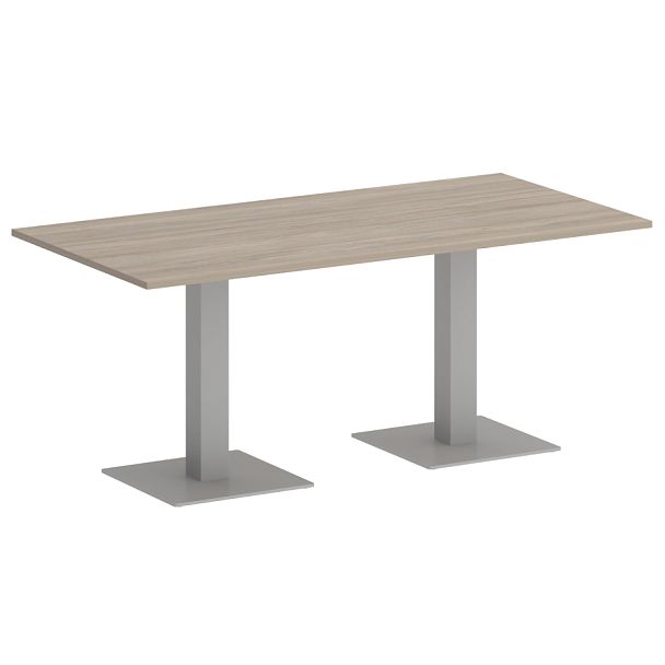 Home Office Стол прямоугольный VR.SP-5-180.2 Дуб аттик/Серый металл 1800*900*753 - Вид 1