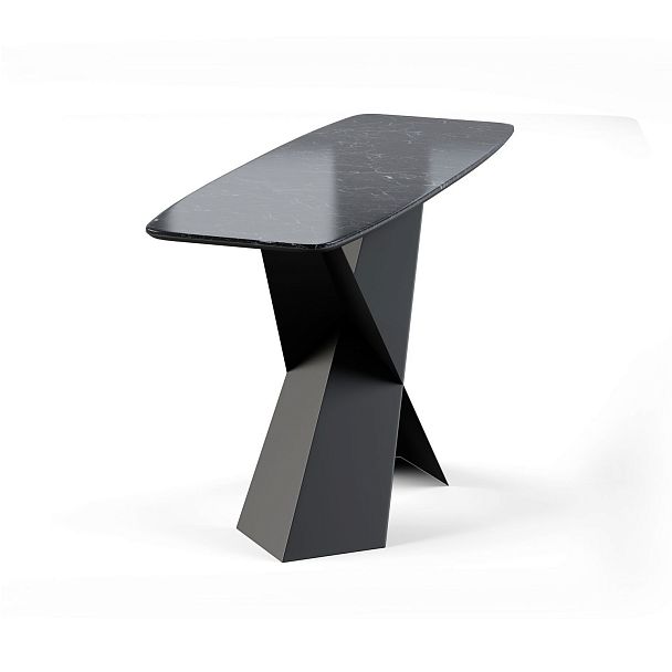 Консоль Tyler 130 керамика глянцевая, черная - Вид 3