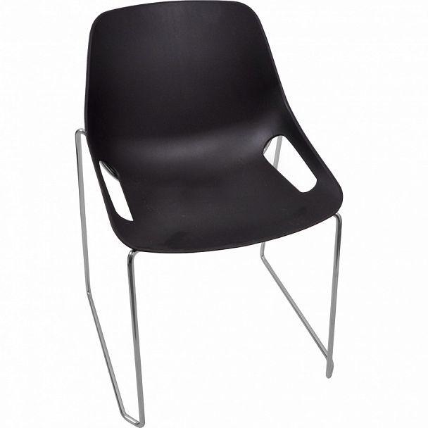 Стул Q5 (пруток), черный, стопируемый - Вид 1