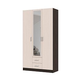 ГАРМОНИЯ ШК 601 М шкаф 3х створчатый  (1,2х2,2х0,5) венге/белфорт - Фото предпросмотра