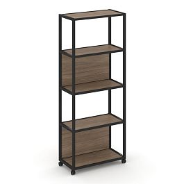 Shelf Mobile Стеллаж 5 уровней 1 секция VR.LT-STK-505.10 Дуб Аризона/Металл Черный 1000*400*2000 - Фото предпросмотра