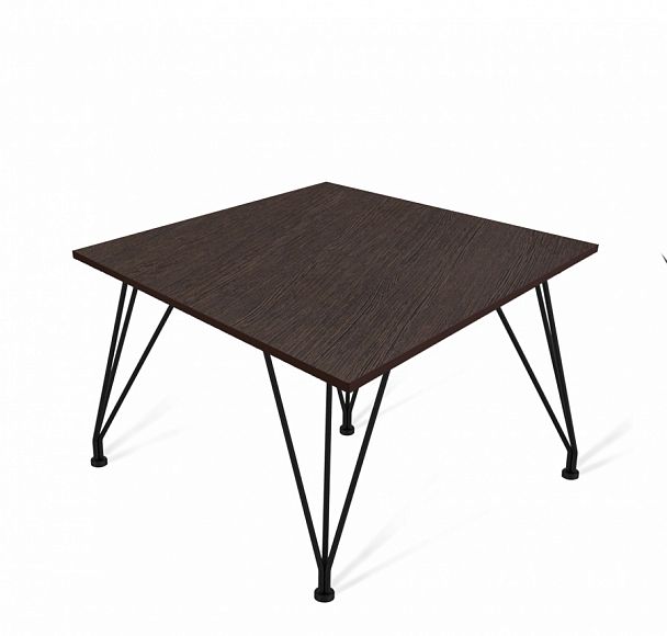 Столик журнальный SHT-TU29/H36/ЛДСП 60/60 черный муар/венге луизиана - Вид 1