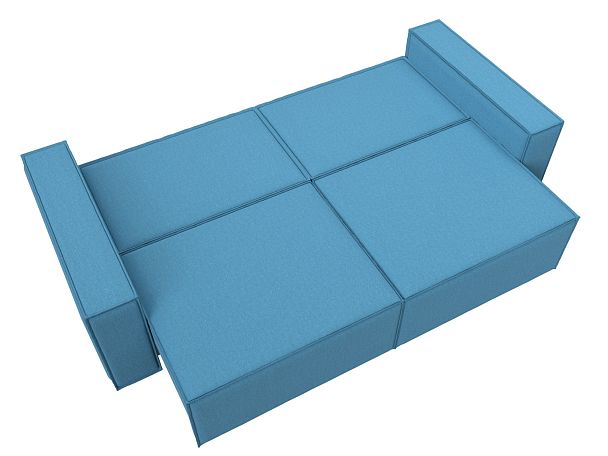 Диван прямой Куба Рогожка голубой - Вид 10