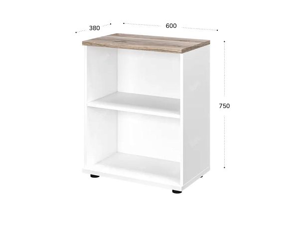 TANDEM RTD043-60-MA Тумба к столу универсальная 600х380х750 Дуб Маувелла/Белый - Вид 2