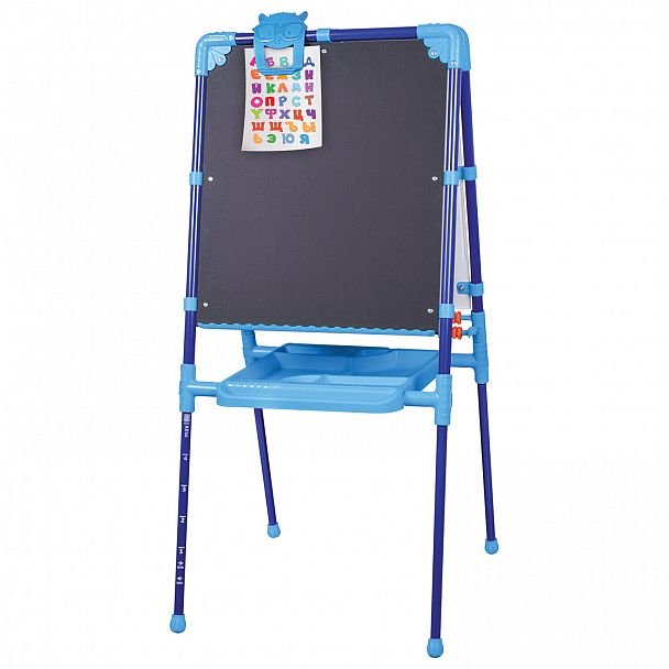 Мольберт растущий для мела/магнитно-маркерный, 53х46 см, BRAUBERG "NIKA KIDS", синий, 238049 - Вид 3