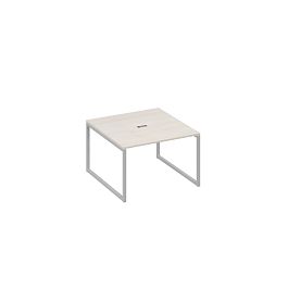 Стол 120 на металлокаркасе QUATTRO переговорный A4 А4 Б4 131 БП дуб / металлокаркас серый - Фото предпросмотра