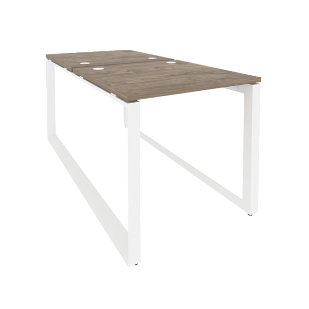 Onix Рабочая станция на О-образном м/к O.MO-D.RS-2.0.8 Тиквуд темный/Белый металл 780*1635*750 - Вид 1