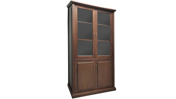 Топ и цоколь для шкафа 4 створки Ministry 222x55x15,3 дуб шоколад - Вид 28