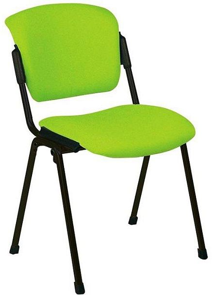 Стул для посетителей  Рольф черный каркас, обивка ткань 4 категория ткань Симпл -08 салатовый 520х58 "Кресла для посетителей"  ТК-001839000136 салатовый - Вид 1