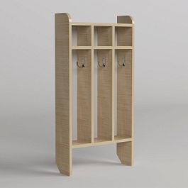 Шкаф для полотенец напольный 3-местный - Фото предпросмотра