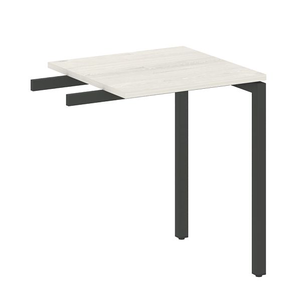 Metal System Quattro Приставной элемент на П-образном м/к 40БП.ПР-1 Дуб наварра/Антрацит металл 600*600*750 - Вид 1