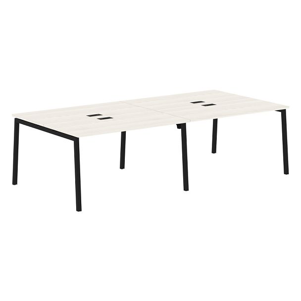 Стол 4-х местный ELWST 2713 Ясень Траун/Черный 2726х1346х750 EDIS - Вид 1