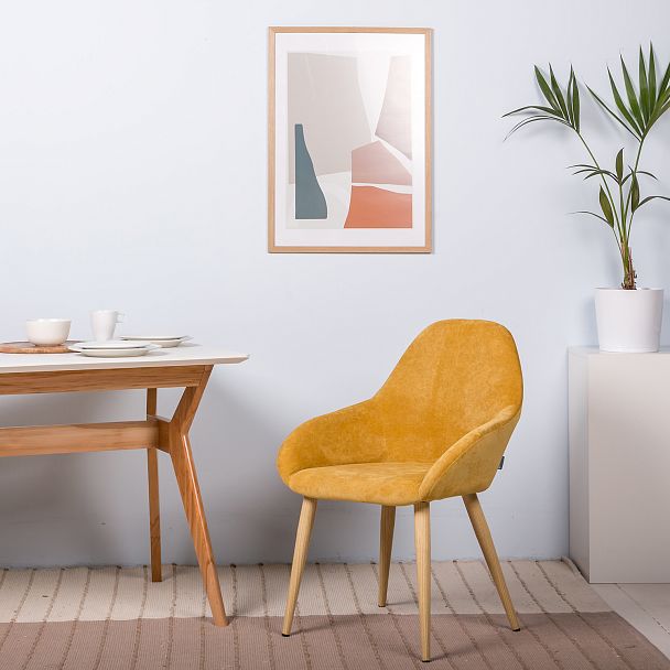 Стул Kent Жёлт/Натуральный Дуб - Вид 6