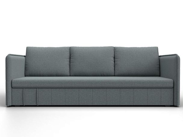 Диван прямой Слим Рогожка серый - Вид 2