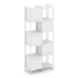 Rift Шкаф комбинированый RF.NS-003 Белый Бриллиант/Металл Белый 820*396*2010 - Фото предпросмотра