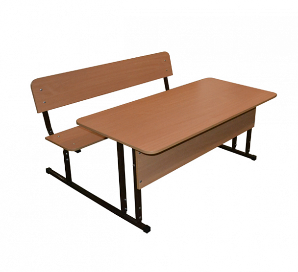 Парта ученическая (моноблок) Умник, 2-местная, регулируемая, гр.2-4 - Вид 1