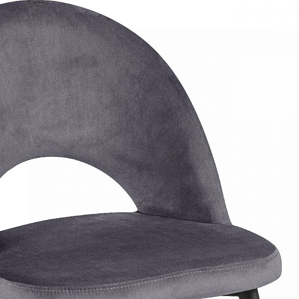 Комплект кухонных стульев Рэди серый велюр/черный, 4 шт. - Вид 8